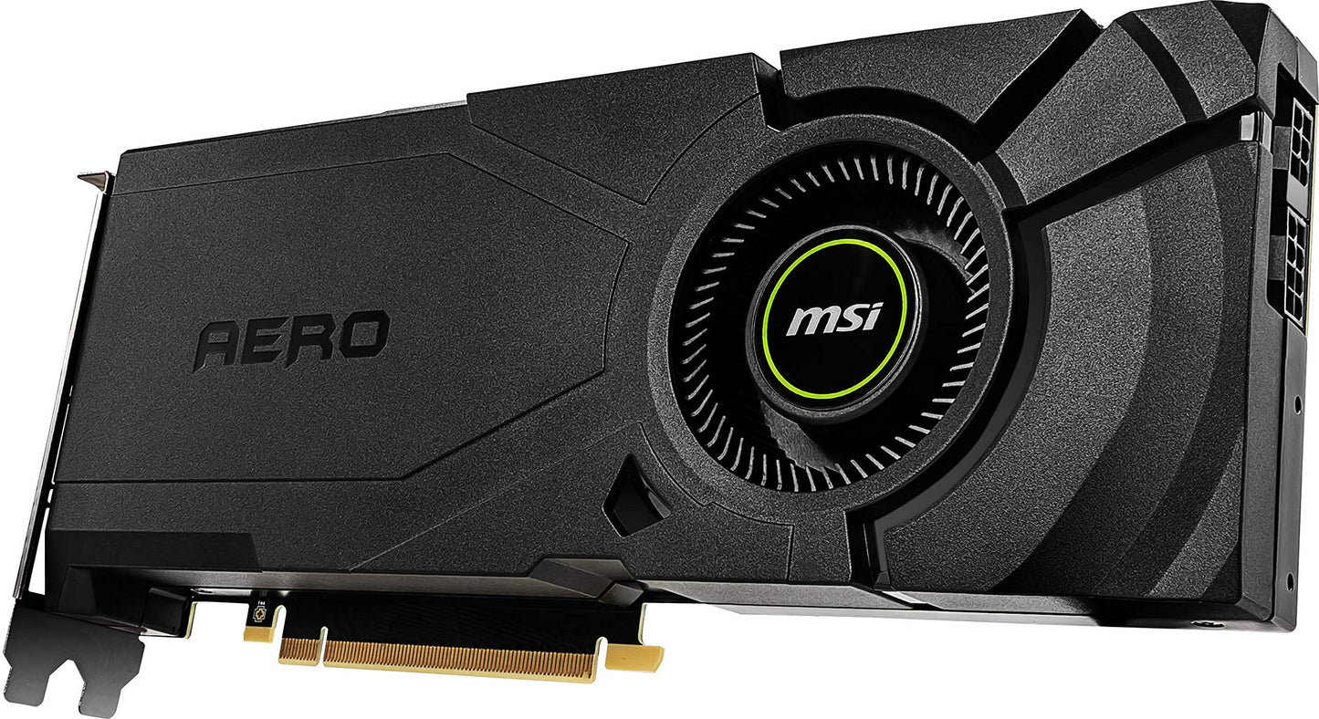 MSI Gaming GeForce RTX 2080 Super 8GB GDRR6 256-Bit HDMI/DP Nvlink Turing Architecture Overclocked Graphics Card (RTX 2080 Super Aero)