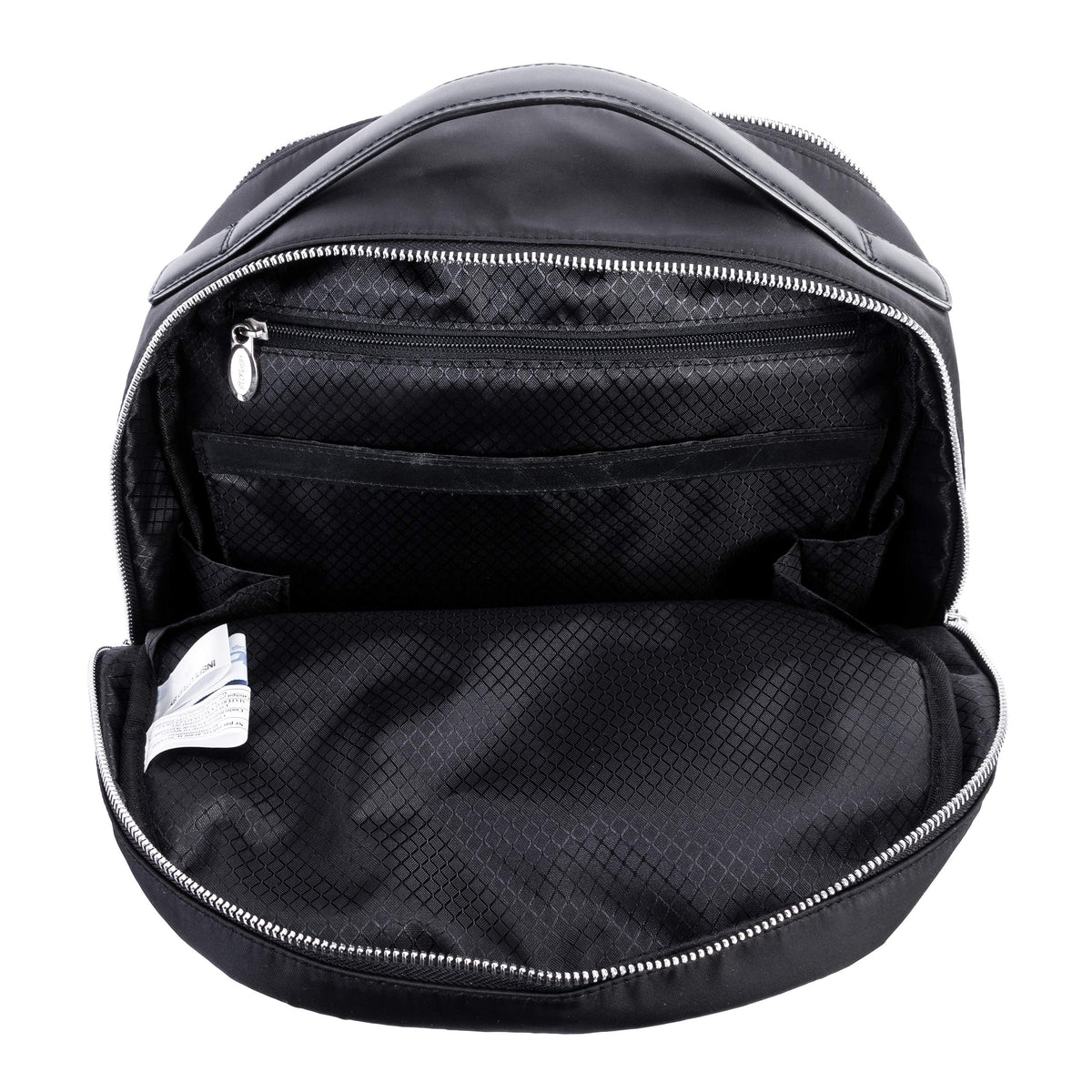 McKlein 18555 USA Parker 15" Nylon Dual Compartment Laptop Backpack Black