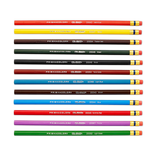 Col-Erase Erasable Colored Pencils 12/Pkg-Assorted
