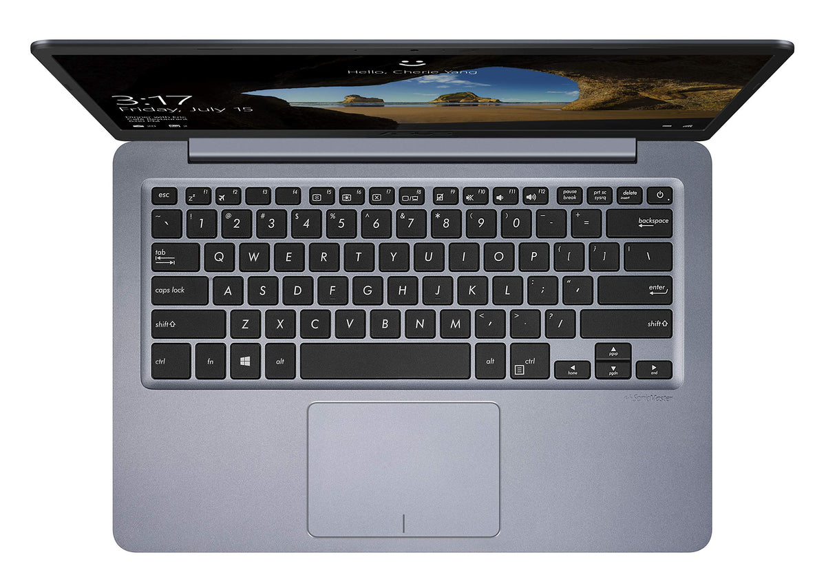 Asus 14" Thin and Light Laptop, Intel Pentium Silver N5000 (up to 2.7GHz), 4GB DDR4 RAM, 64GB EMMC, Windows 10 HOME S  L406MA-DS24