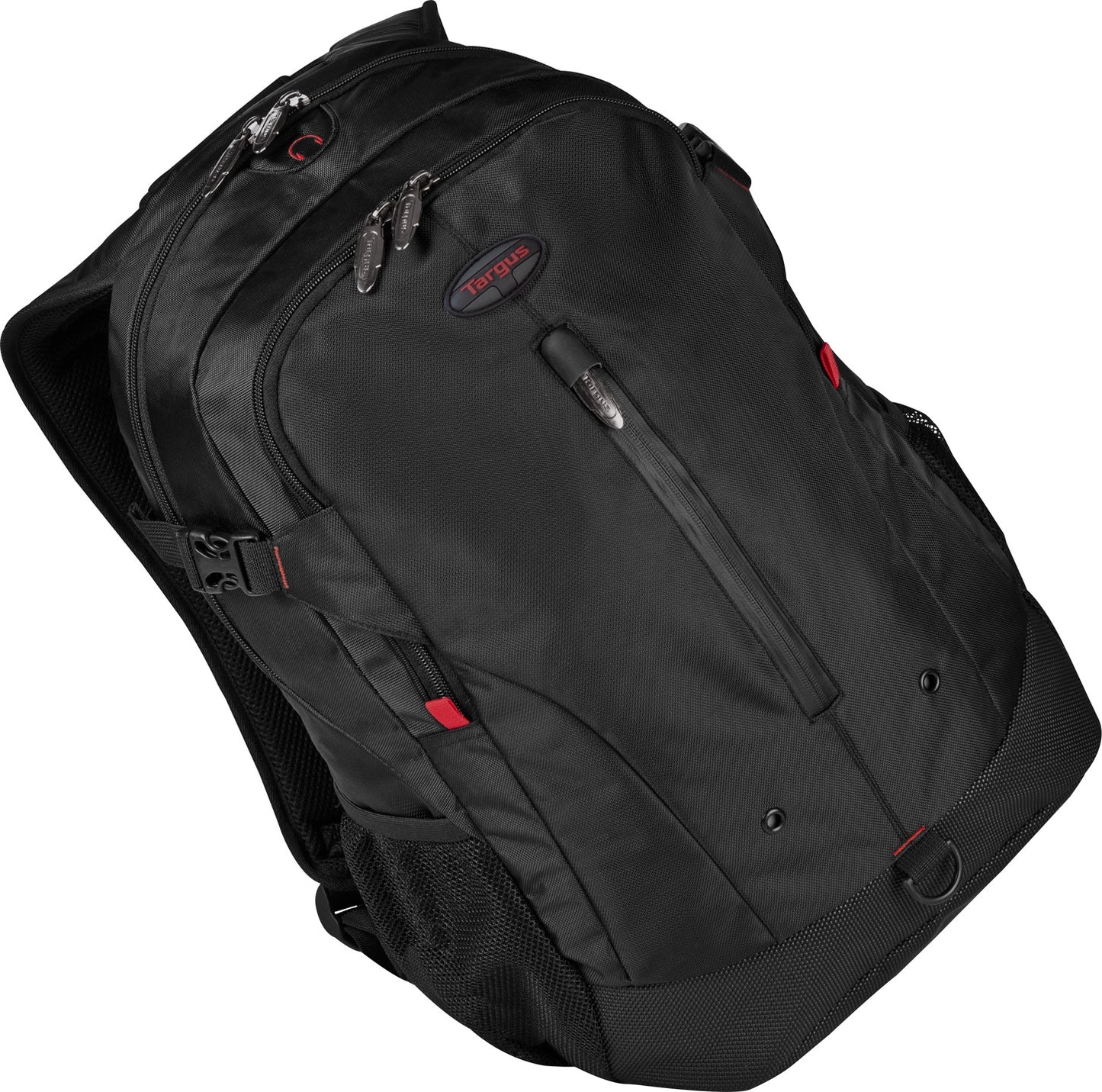 Targus Terra XL Business Travel Commuter with Laptop Sleeve Designed for 16-Inch Notebooks Backapck, Black/Red Accents (TSB226US)