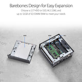 ASUS PN60-BB3006MC Mini PC Barebones with Intel Core i3-8130U and Integrated Intel 4K UHD Graphics