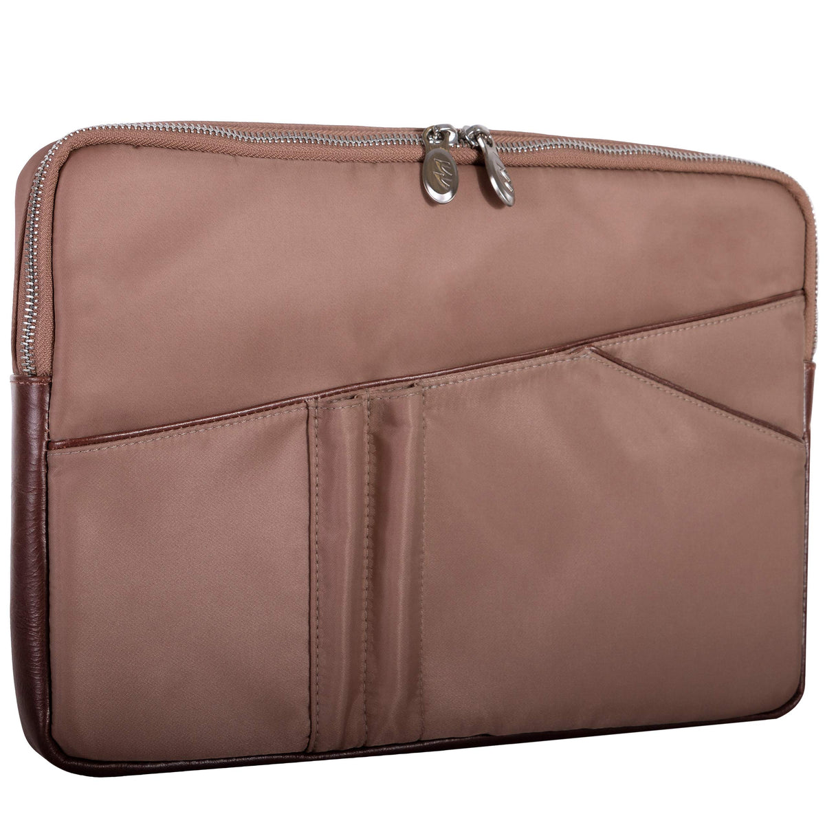 McKlein 18324 USA Auburn 15" Nylon Laptop Sleeve Khaki