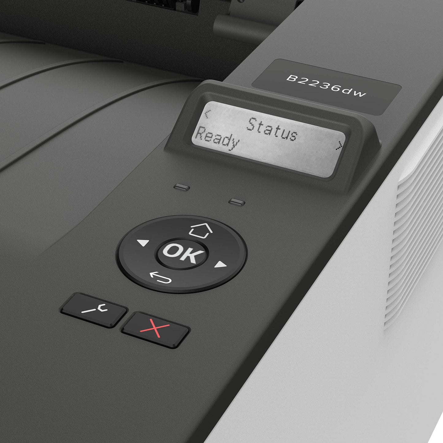LEXMARK B2236dw Monochrome Compact Laser Printer, Duplex Printing, White/Gray, Small
