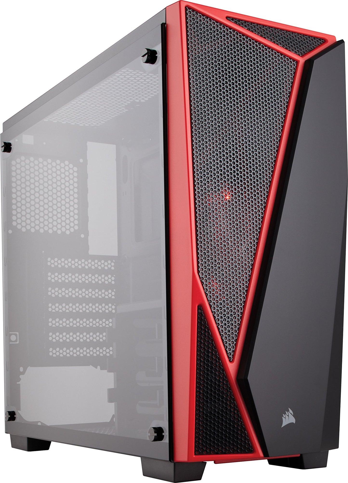 CORSAIR Carbide SPEC-04 Mid-Tower Gaming Case, Tempered Glass- Red