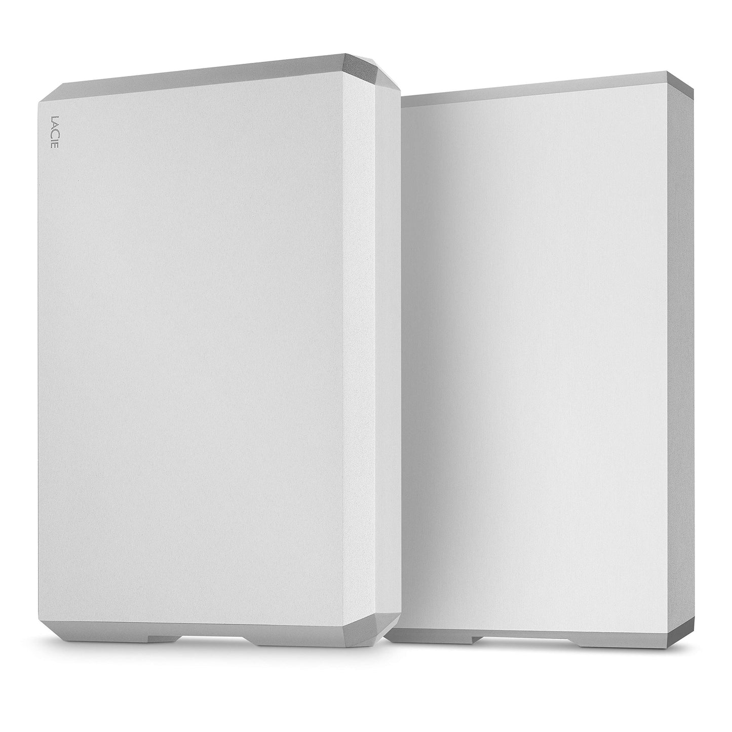 LaCie Mobile Drive 5TB External Hard Drive Portable HDD - Moon Silver USB-C USB 3.0 Thunderbolt 3, for Mac and PC Desktop, 1 Month Adobe CC (STHG5000400)