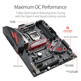 ASUS ROG Maximus X Hero (Wi-Fi AC) LGA1151 DDR4 DP HDMI M.2 Z370 ATX Motherboard with onboard 802.11ac WiFi, Gigabit LAN and USB 3.1 for 8th Generation Intel Core Processors