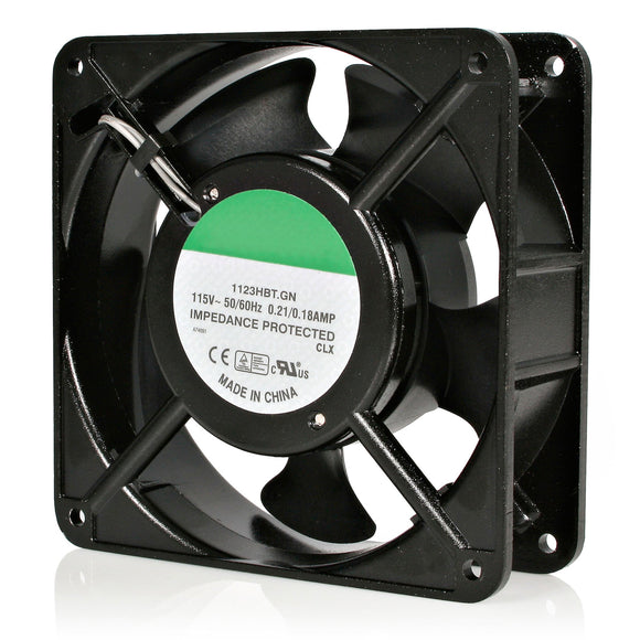 StarTech.com 120mm Axial Rack Muffin Fan for Server Cabinet - 115V - AC Cooling - Low Noise & Quiet PC Computer Case Fan (ACFANKIT12)