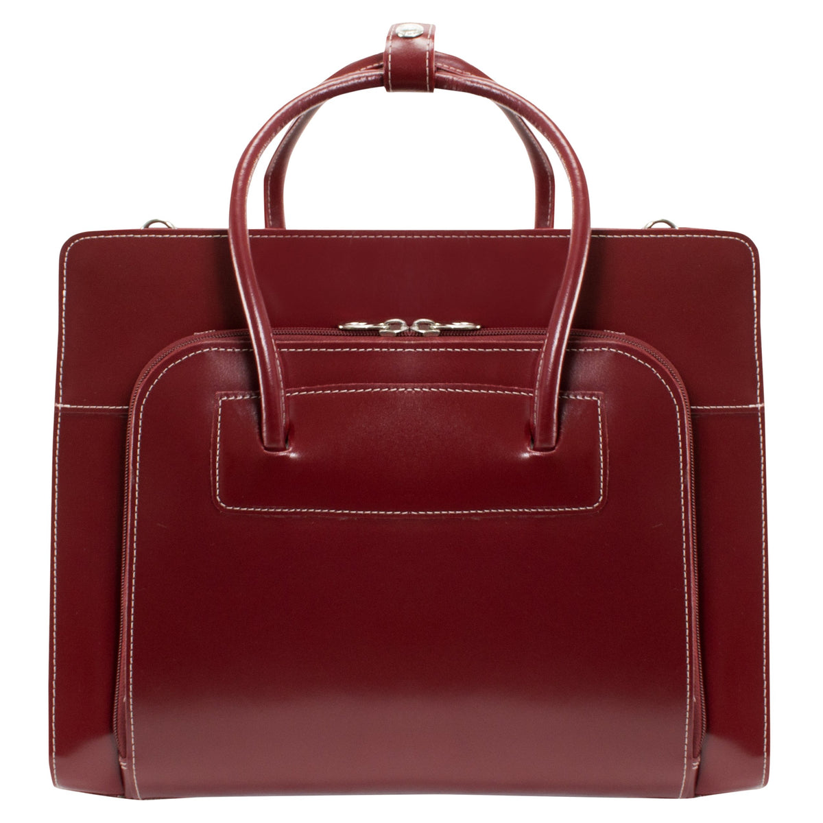 McKleinUSA LAKE FOREST 94336 Red Leather Women's Case w/ Removable Sleeve