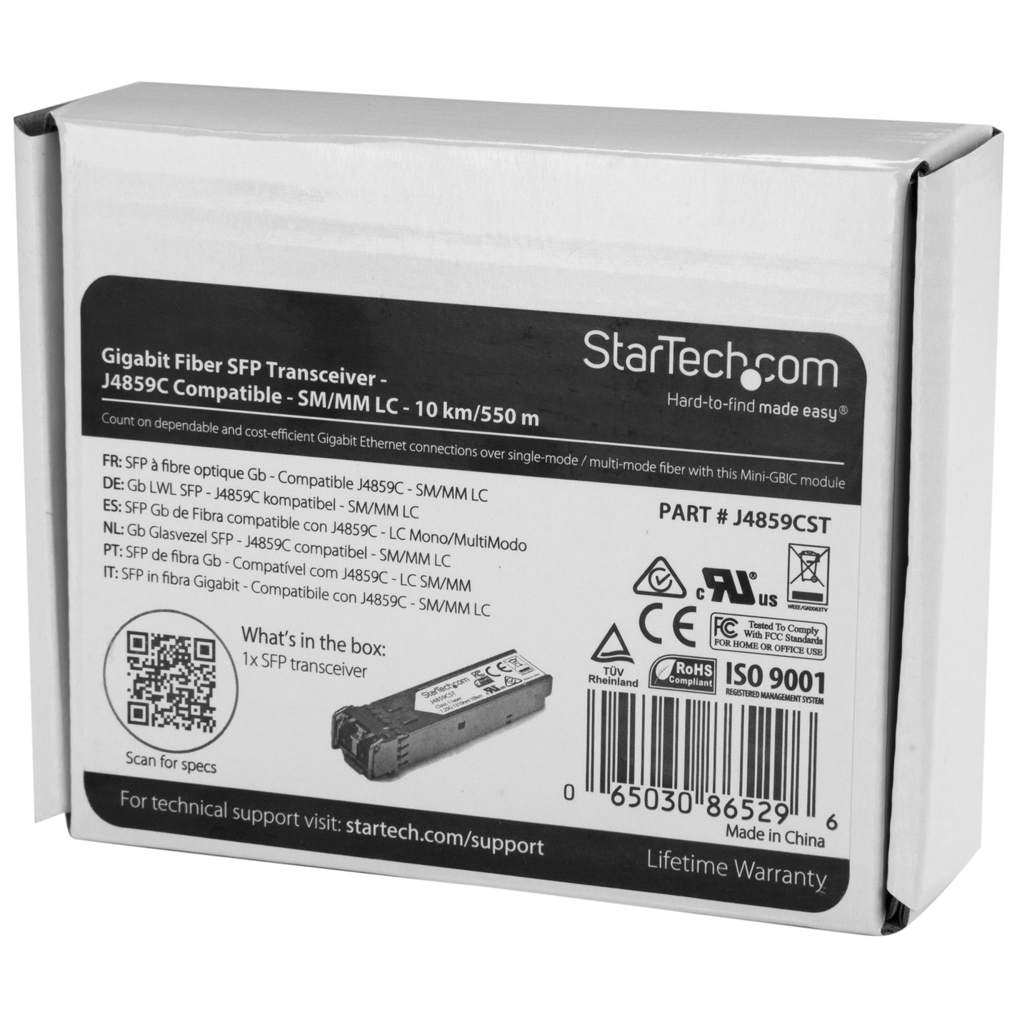 STARTECH HP J4859C Compatible SFP Module, 1000BASE-LX Fiber Optical Transceiver, J4859CST