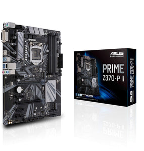 Asus Prime Z370-P II GA1151 (Intel 9th Gen) DDR4 HDMI DVI M.2 Z370 II ATX Motherboard with Gigabit LAN and USB 3.1
