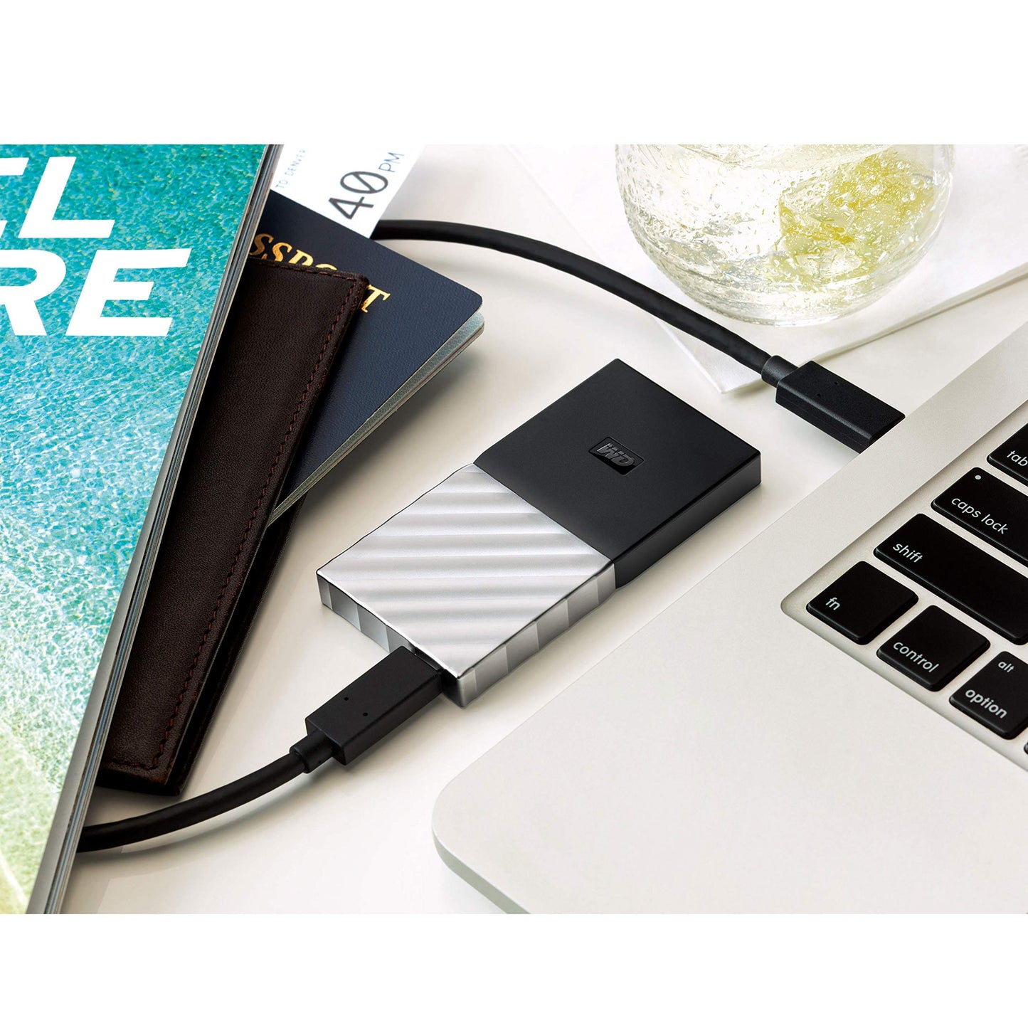 WD 512GB My Passport SSD Portable Storage - USB 3.1 - Black-Gray - WDBKVX5120PSL-WESN