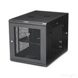 StarTech.com 12U Wall Mount Server Rack Cabinet - 4-Post Adjustable Depth (2.4" to 23.8") Network Equipment Enclosure w/ Cable Management  200lb/90kg (RK1232WALHM)