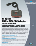 Manhattan 179195 Hi-Speed Usb To Sata/Ide Adapter