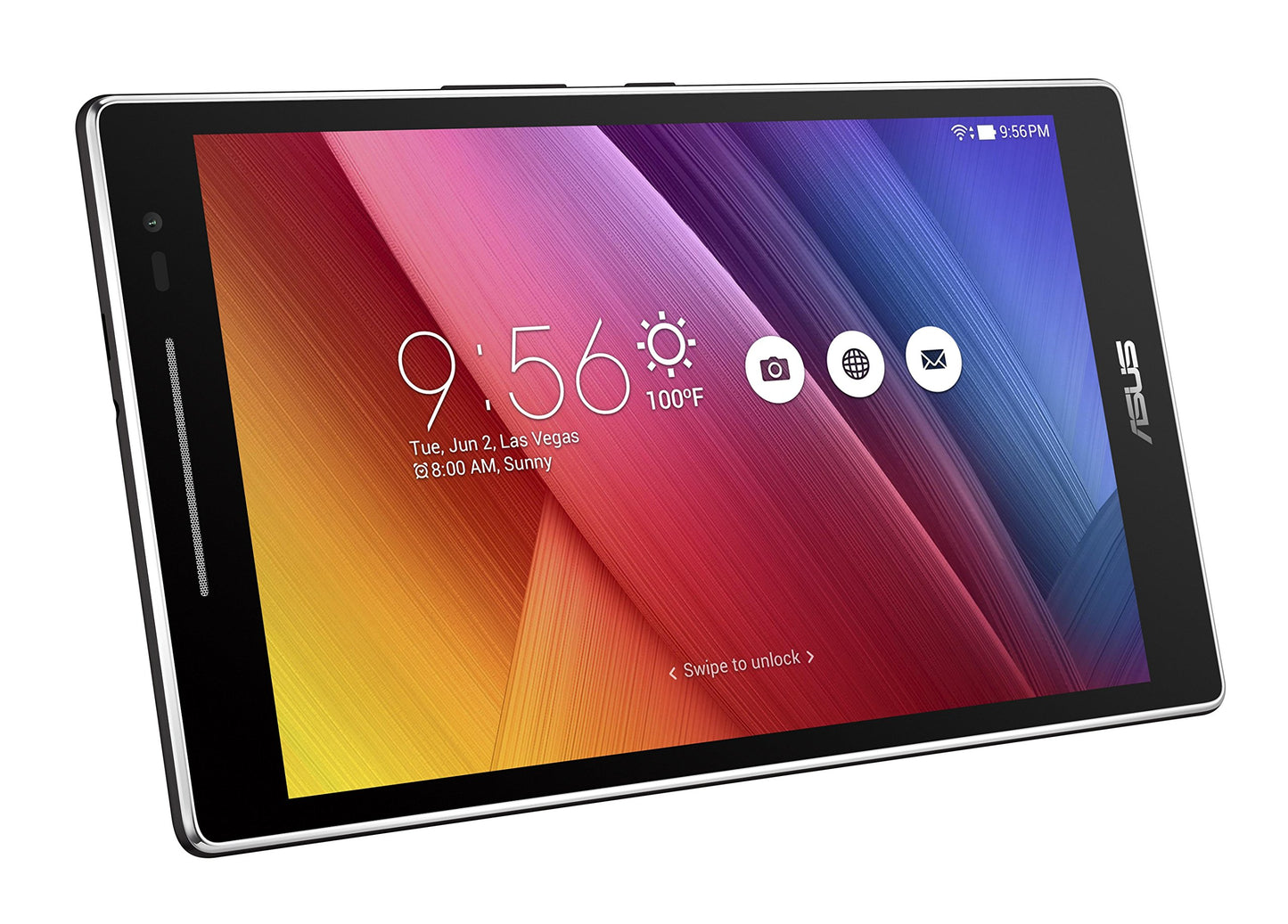 ASUS ZenPad 8 Dark Gray 8-inch Android Tablet [Z380M] 2MP Front / 5MP Rear PixelMaster Camera, WXGA TouchScreen, 16GB Onboard Storage, Quad-Core 1.3GHz Processor, 802.11a/b/g/n WiFi