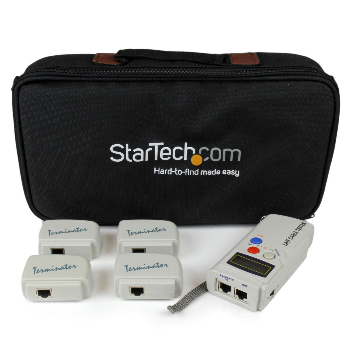 StarTech.com RJ45 Network Cable Tester with 4 Remote Loopback Plugs - Network Tester - LANTESTPRO