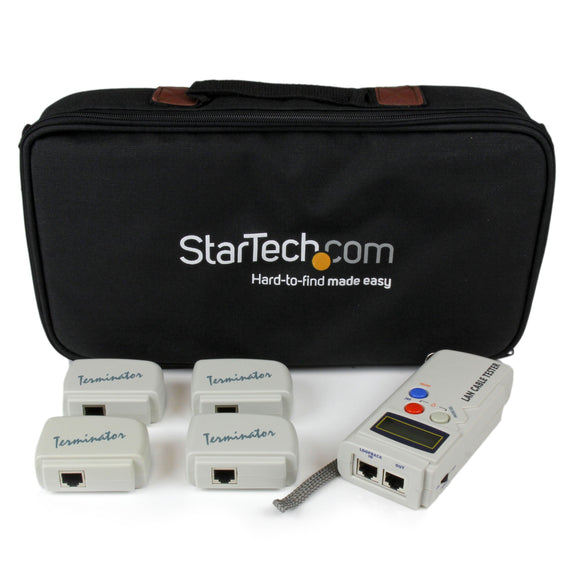 StarTech.com RJ45 Network Cable Tester with 4 Remote Loopback Plugs - Network Tester - LANTESTPRO