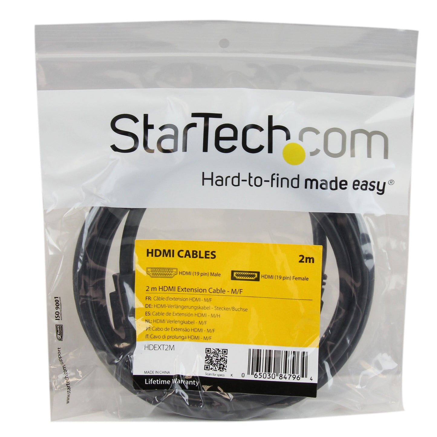 Startech.Com HDEXT2M Hdmi M/F Extension Cable (2-Meter)