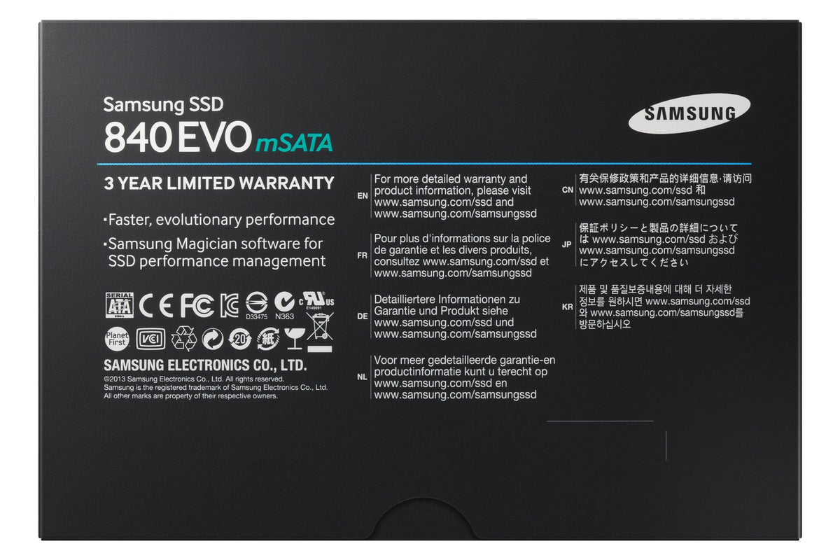 Samsung Electronics 840 EVO mSATA 0.85-Inch Solid State Drive MZ-MTE250BW