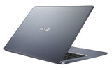 Asus 14" Thin and Light Laptop, Intel Pentium Silver N5000 (up to 2.7GHz), 4GB DDR4 RAM, 64GB EMMC, Windows 10 HOME S  L406MA-DS24