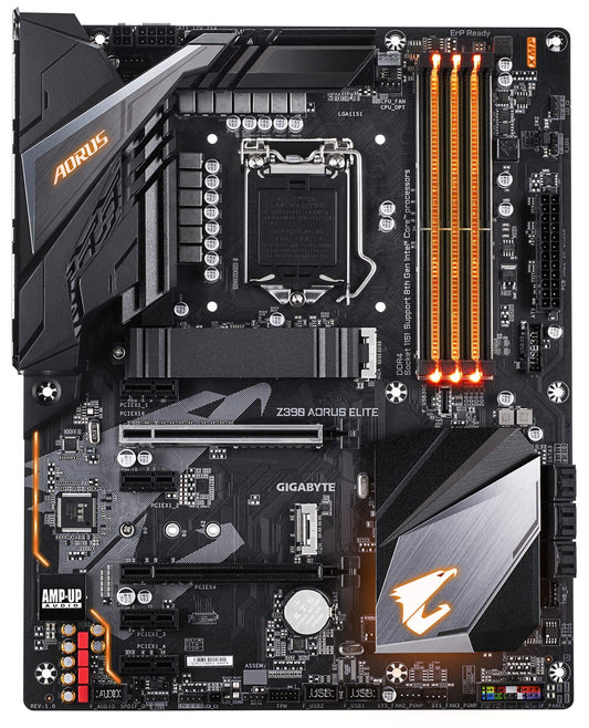Gigabyte Z390 AORUS Elite (Intel LGA1151/Z390/ATX/2xM.2/Realtek ALC1220/RGB Fusion/Gaming Motherboard)