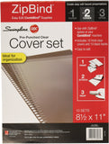 Swingline 3381626003 GBC Pre-Punched Binding Covers, 8-1/2 by 11-Inch, 10 Clear Front Covers and 10 Black Backs