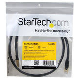 STARTECH C6ASPAT3BK Ethernet Cable, 3', Black