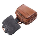 McKlein 86594 USA Springfield 15" Leather Fly-Through Checkpoint-Friendly Laptop Briefcase Brown
