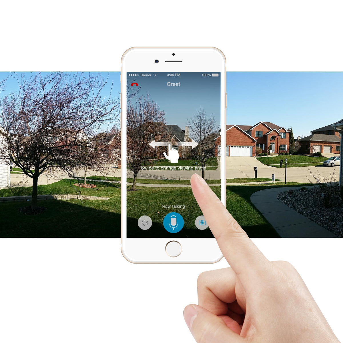 Open Box ZMODO ZM-SHD003B Greet - Smart WiFi Video Doorbell (Black/Silver)