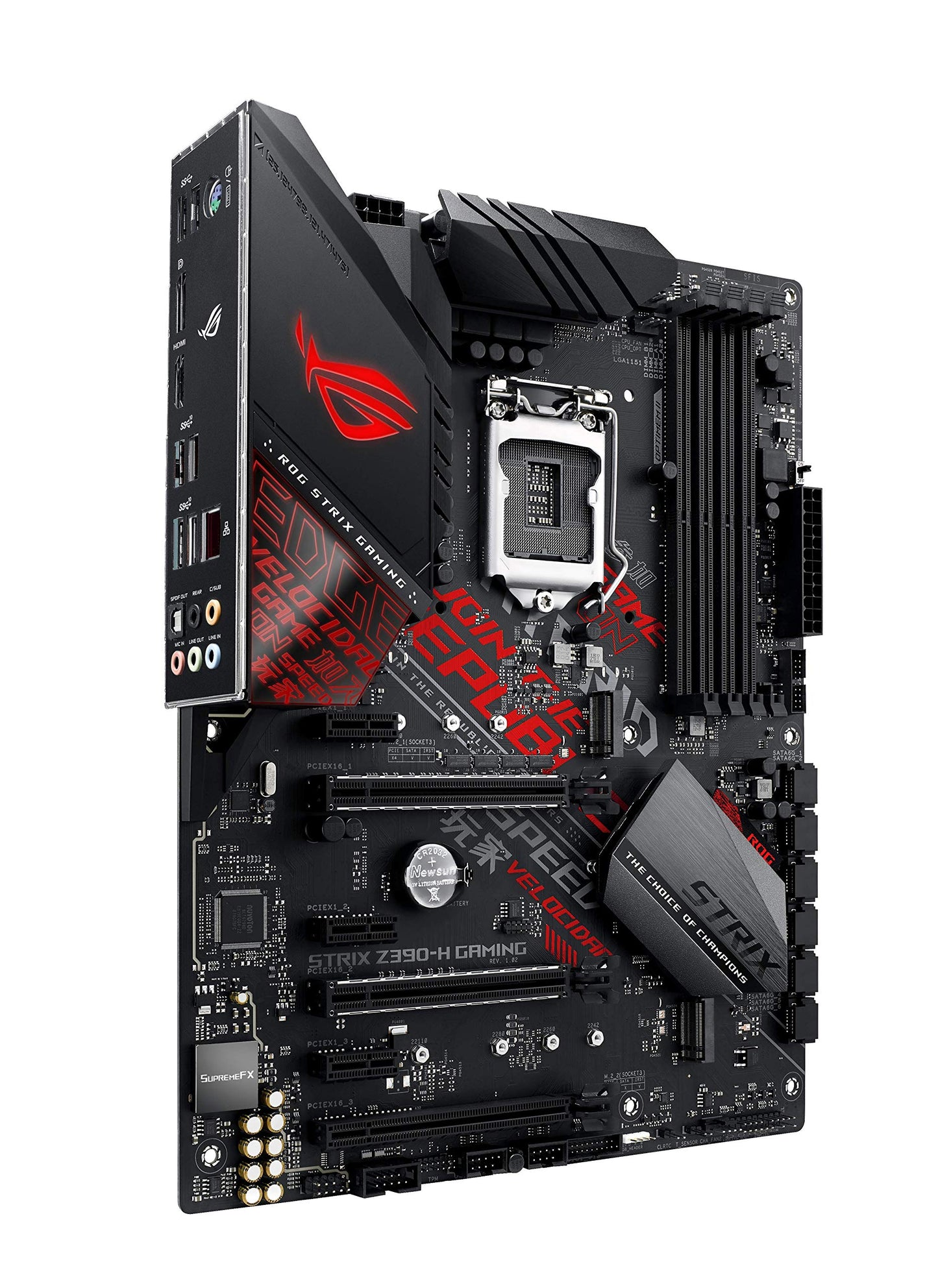 Asus ROG Strix Z390-H Gaming LGA1151 (Intel 8th and 9th Gen) ATX DDR4 DP HDMI M.2 USB 3.1 Gen2 Gigabit LAN Motherboard