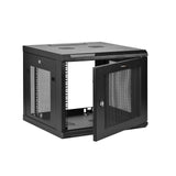 StarTech.com 9U Wall Mount Server Rack Cabinet - 4-Post Adjustable Depth (2" to 19") Network Equipment Enclosure with Cable Management (RK920WALM)