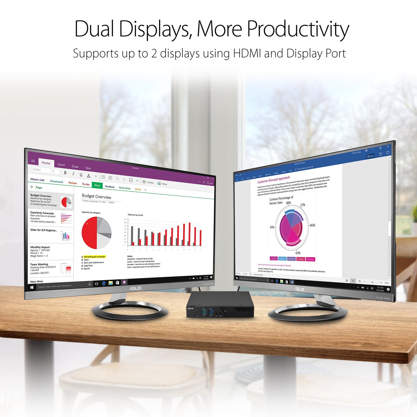 ASUS PB60-B3041ZC Mini PC with Intel Core i3-8100T and Integrated 4K UHD Graphics