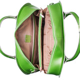McKlein 96641 USA Roseville 15" Leather Fly-Through Checkpoint-Friendly Patented Detachable -Wheeled Ladies' Laptop Briefcase Green