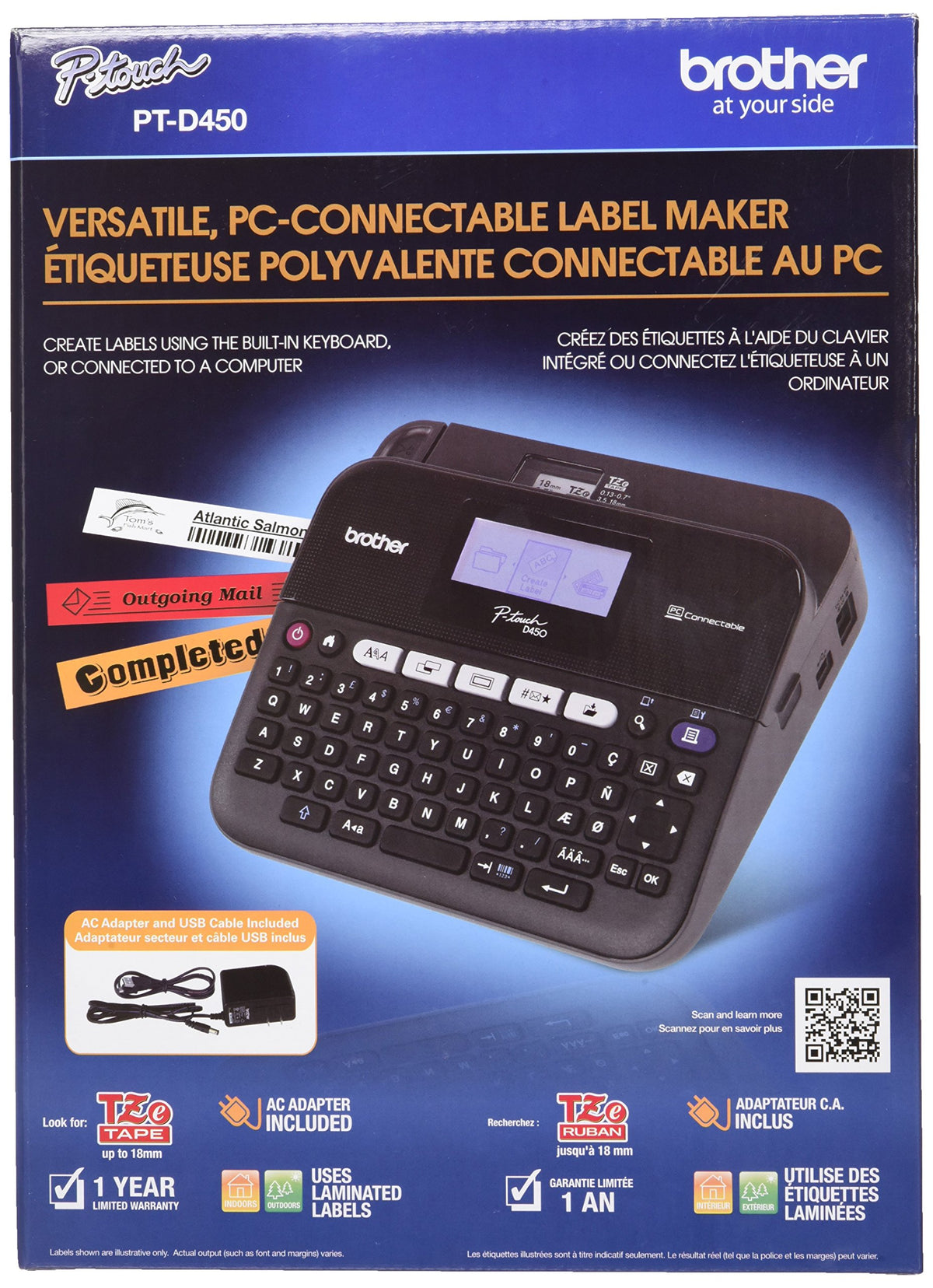 Brother PTD450 Versatile PC-Connectable Label Maker