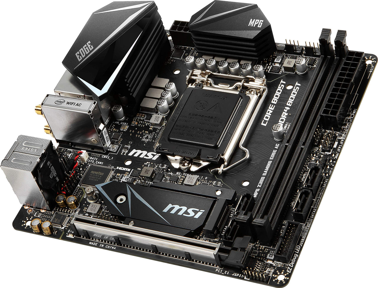 MSI Gaming MPG Z390I Gaming Edge AC Intel 9th/8th Gen Mini ITX Gaming