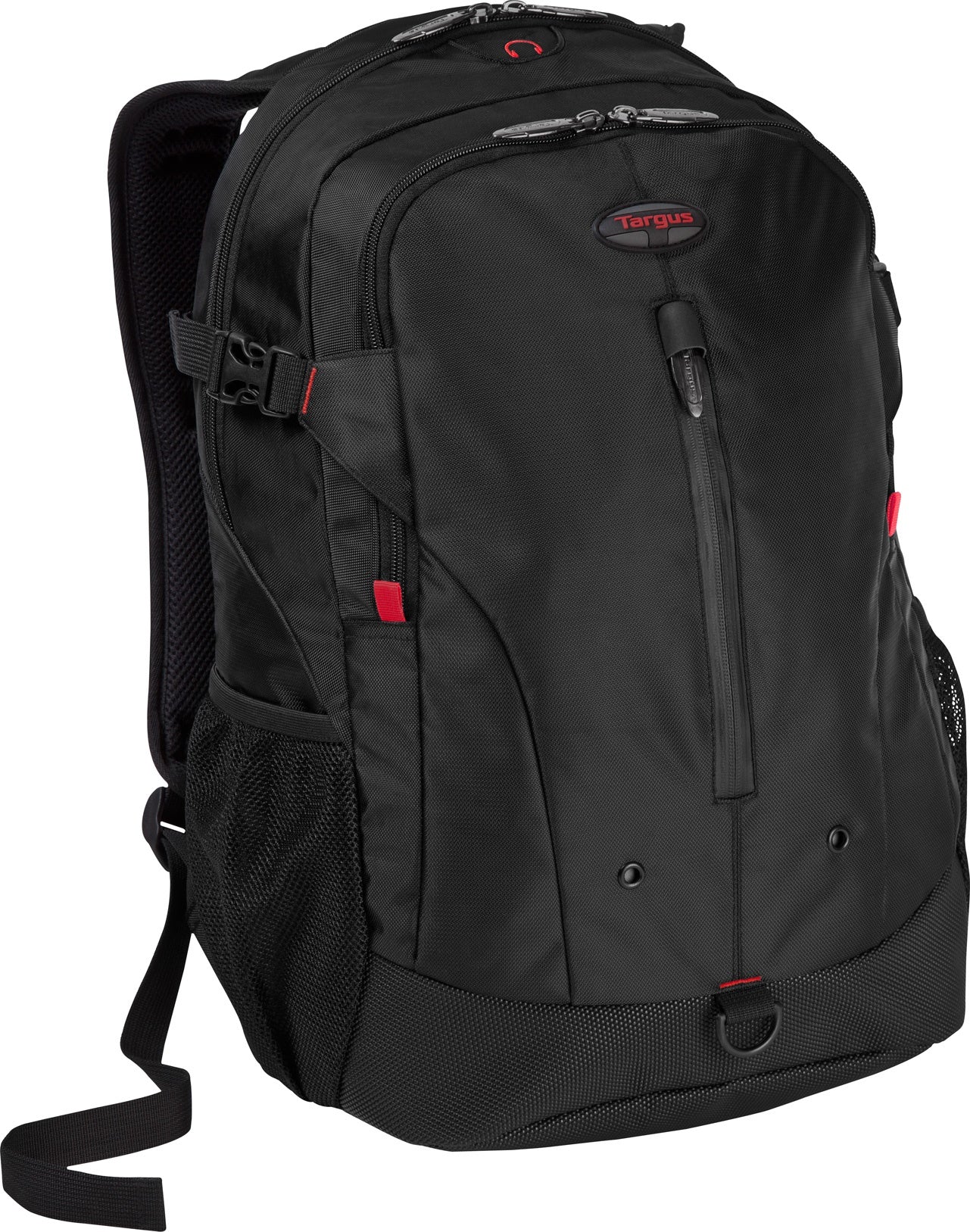 Targus Terra XL Business Travel Commuter with Laptop Sleeve Designed for 16-Inch Notebooks Backapck, Black/Red Accents (TSB226US)