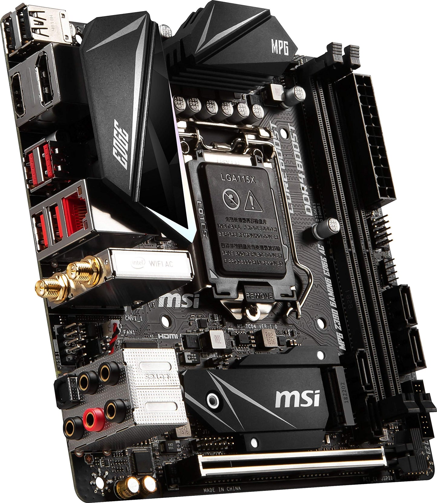 MSI Gaming MPG Z390I Gaming Edge AC Intel 9th/8th Gen Mini ITX Gaming