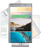 HP EliteDisplay E233 23-Inch Screen LED-Lit Monitor Silver (1FH46A8#ABA)