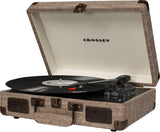 Crosley CR8005D-HA Cruiser Deluxe Portable 3-Speed Turntable with Bluetooth, Havana