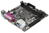 ASRock AM1B-ITX mini ITX AM1 Socket A DDR3 A/E-series Quad/Dual-Core APU up to 25W Integrated AMD RadeonTM R3 Series Graphics Gigabit LAN HDMI DVI D-Sub USB3.0 Motherboard