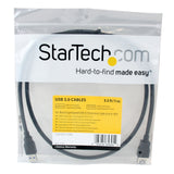 StarTech.com USB3SEXT1MBK 1m Black SuperSpeed USB 3.0 Extension Cable A to A, Male to Female