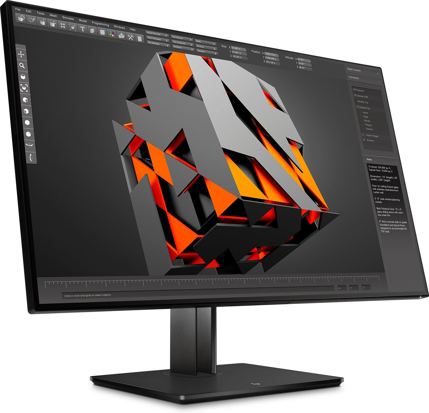 HP LED-Backlit LCD Monitor 31.5" Black Pearl (1AA81A8#ABA)