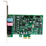 STARTECH 7.1 Channel Sound Card, PCI Express, 24-bit, 192KHz, SPDIF Digital Optical and 3.5mm Analog Audio