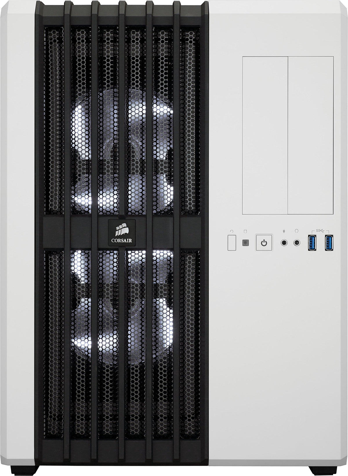 Corsair CC-9011048-WW Carbide Series Air 540 Windowed ATX High Airflow Cube Performance Computer Case with White LED Fan - Arctic White