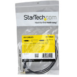STARTECH MU3MMS 3 feet Slim 3.5mm Stereo Audio Cable - M/M, Black