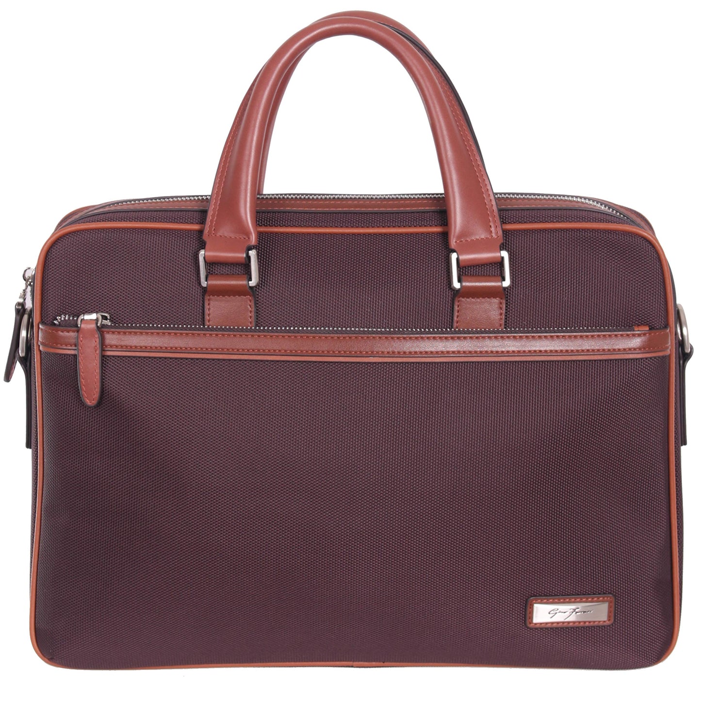 Medium 14 Inch Womens Leather Trim Laptop Pilot Case with Padded Notebook/Ultrabook Compartment (Tunis GFC016)