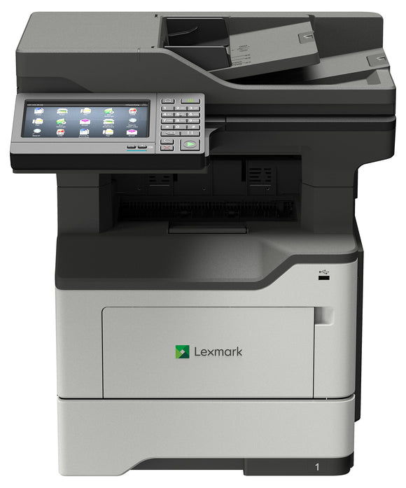 Lexmark MX622ADHE Multifunction Mono Laser Printer, Scanner, Copier, Fax, Hard drive & Touchscreen