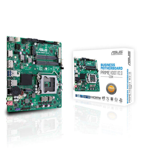 ASUS LGA1151 (300 Series) DDR4 M.2 DP HDMI LVDS Thin mITX Motherboard Motherboards Prime H310T R2.0/CSM