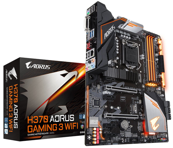 GIGABYTE H370 AORUS Gaming 3 WiFi (LGA1151/Intel/USB3.1 Gen 2 Type A,Type C/HDMI/M.2/ATX/DDR4/Motherboard)