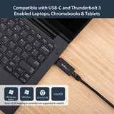 StarTech.com US1GC30DB USB C to Gigabit Ethernet Adapter, USB 3.0, USB C Network Adapter